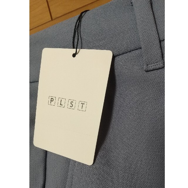 PLST(プラステ)の専用✨ 新品 タグ付き‼️PLST リネンブレンドスティックパンツ ブルー  M レディースのパンツ(その他)の商品写真