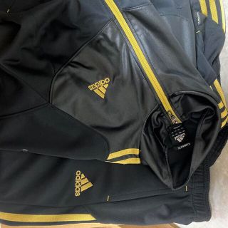 アディダス(adidas)のアディダス　adidas ジャージ　上下　黒　ゴールド(ジャージ)