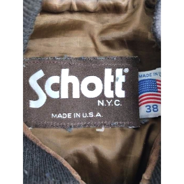 schott(ショット)のSchott(ショット) USA製 IDEALジップ スエードレザーブルゾン メンズのジャケット/アウター(ブルゾン)の商品写真