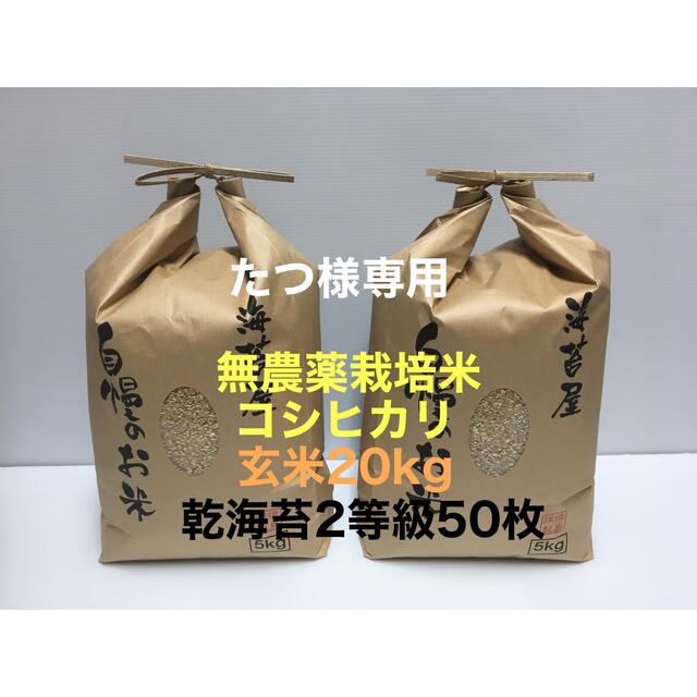 たつ様専用 無農薬コシヒカリ玄米20kg、乾海苔2等級50枚 令和3年徳島県産 ほしい物ランキング 6218円