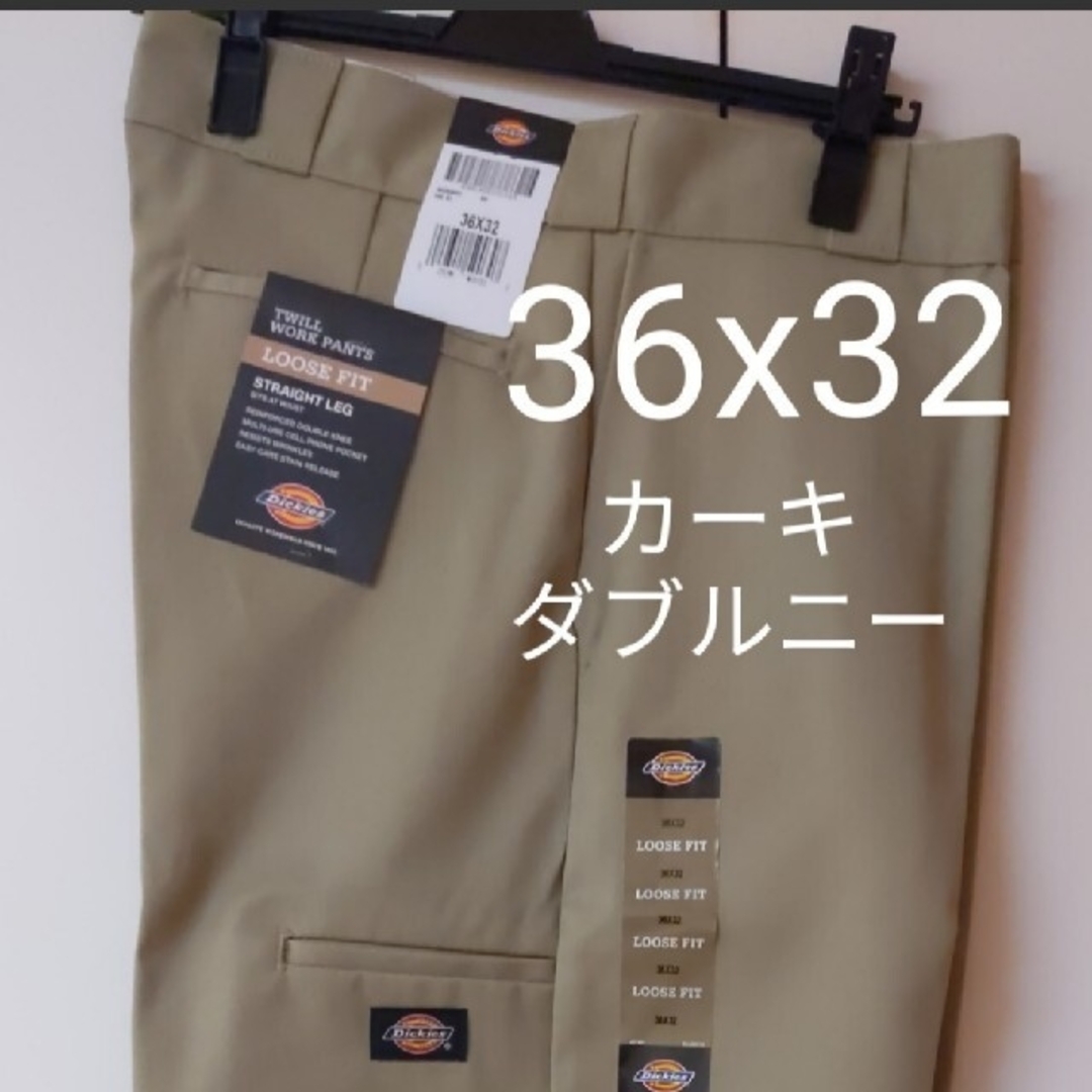 Dickies(ディッキーズ)の新品 36x32 KH ダブルニー ワークパンツ ディッキーズ カーキ メンズのパンツ(ワークパンツ/カーゴパンツ)の商品写真