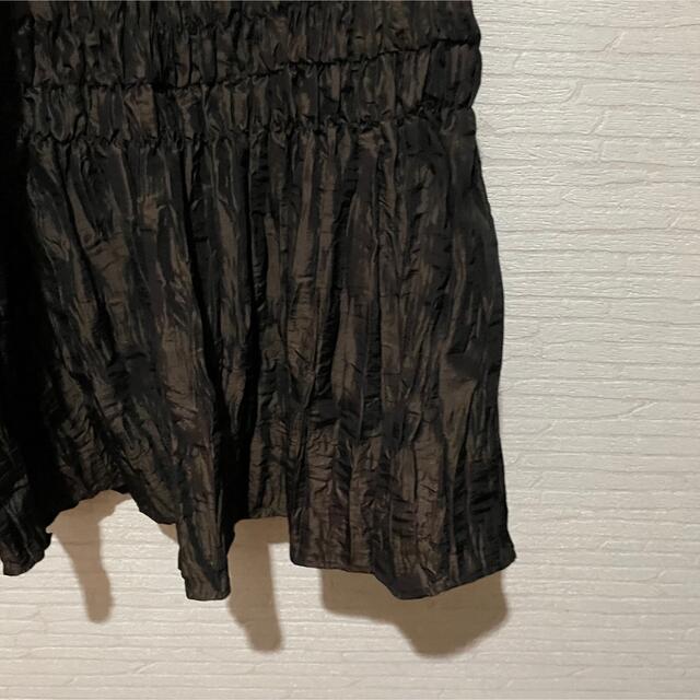 Ameri VINTAGE(アメリヴィンテージ)のSOLOV ソロブ　ワッシャースカート ブラウン レディースのスカート(ロングスカート)の商品写真