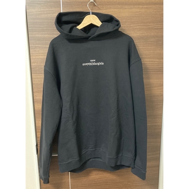 MARGIELA HOODIE UPSIDE DOWN LOGO PARKA