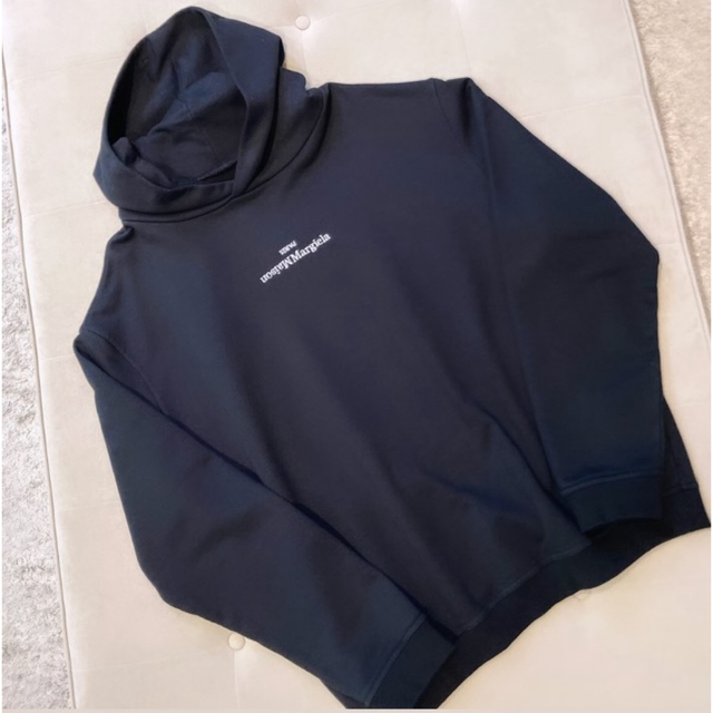 MARGIELA HOODIE UPSIDE DOWN LOGO PARKA