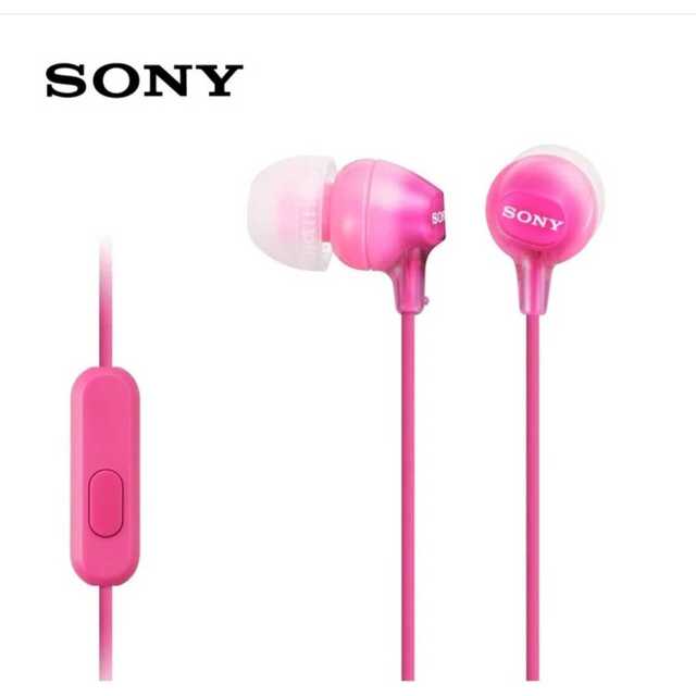 SONY(ソニー)のSony   MDR-EX15AP 3.5mmジャック イヤホン　カラー/ピンク スマホ/家電/カメラのオーディオ機器(ヘッドフォン/イヤフォン)の商品写真