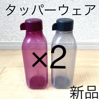 タッパーウェア★tupperwear★スクエア エコボトル★500ml×2本(水筒)