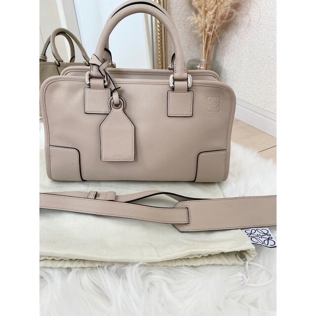 超美品 - LOEWE LOEWE ハンドバッグ アイボリー ロエベ アマソナ 28