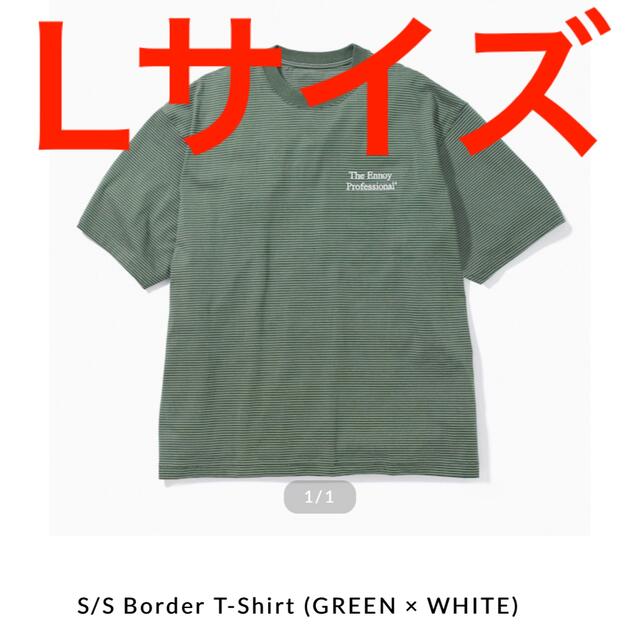 ENNOY L S Lサイズ T-Shirt エンノイ Border ブラウン