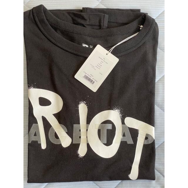 RIOT ファセッタズム ライオット ロゴ Tシャツ ブラック　XL