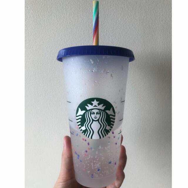 Starbucks Coffee(スターバックスコーヒー)の【レア♡可愛い】海外スターバックス　カラーチェンジャブルレインボーコールドカップ インテリア/住まい/日用品のキッチン/食器(タンブラー)の商品写真