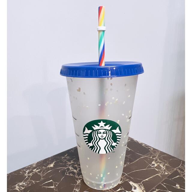 Starbucks Coffee(スターバックスコーヒー)の【レア♡可愛い】海外スターバックス　カラーチェンジャブルレインボーコールドカップ インテリア/住まい/日用品のキッチン/食器(タンブラー)の商品写真