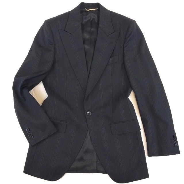 DOLCE&GABBANA(ドルチェアンドガッバーナ)の【イタリア製・美品】ドルチェアンドガッバーナ・１釦シングルピークドラペル スーツ メンズのスーツ(セットアップ)の商品写真