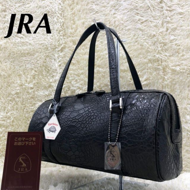 みさ_その他のバッグ【貴彦希少タートルレザー】JRA ミニボストンバッグ　黒色系　タグ付き