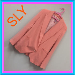 スライ(SLY)のオレンジ♡テーラードジャケット(テーラードジャケット)