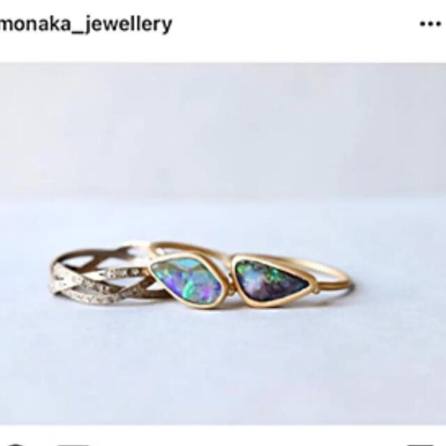 【ほぼ未使用】MONAKA jewelry ボルダーオパールリング