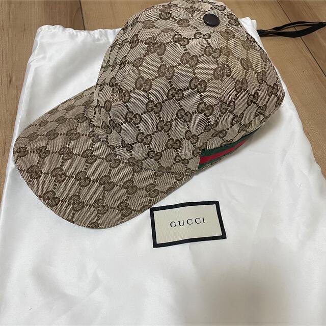Gucci(グッチ)のGUCCI   L ユニセックス GG シェリーライン キャップ 帽子 メンズの帽子(キャップ)の商品写真