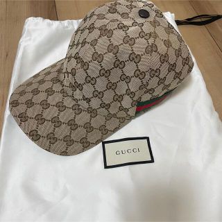 グッチ(Gucci)のGUCCI   L ユニセックス GG シェリーライン キャップ 帽子(キャップ)