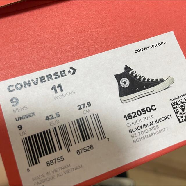 CONVERSE(コンバース)の27.5cm ハイカット 三ツ星 チャックテイラー CT70 CONVERSE  メンズの靴/シューズ(スニーカー)の商品写真