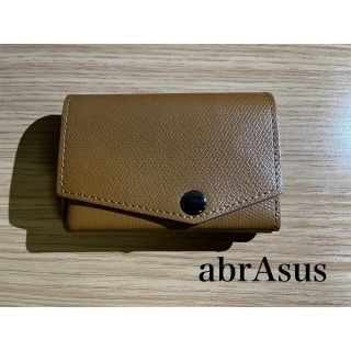 アブラサス(abrAsus)のabrAsus（アブラサス）小さい財布  ほぼ未使用品！(折り財布)