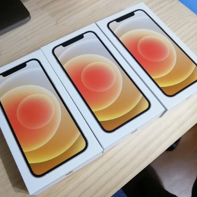 2022春夏新色】 iPhone - (まとめ3台) 白 64GB iPhone12 (新品未使用