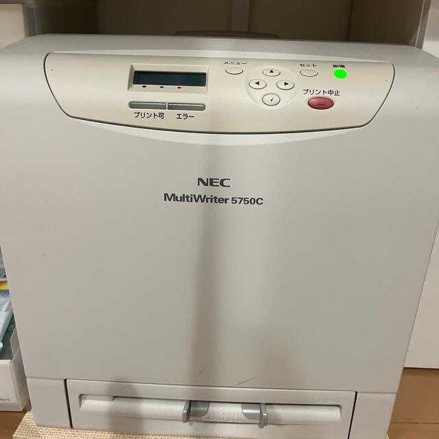 レーザープリンター　NEC 5750c インクカートリッジ2本付き