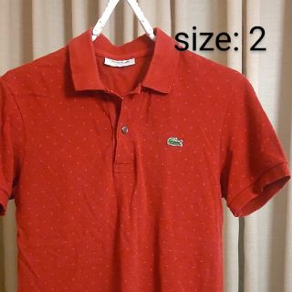 ラコステ(LACOSTE)のラコステ LACOSTE ポロシャツ 赤(ポロシャツ)