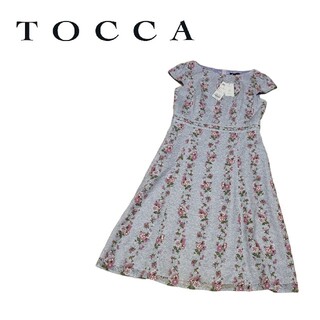 トッカ TOCCA 美品  近年モデル ワンピース ドレス ドット 白黒 2