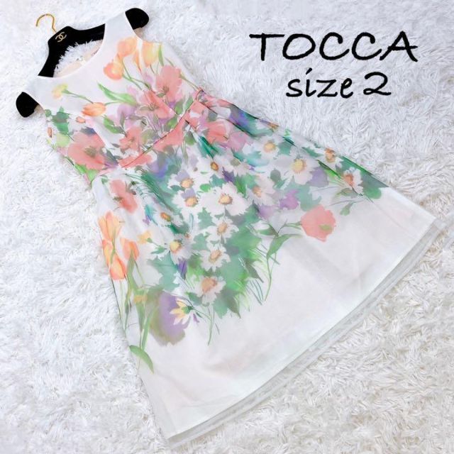 出産祝い TOCCA - 美品✨ TOCCA お花畑 ワンピース 花束 ドレス