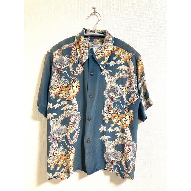 【新品未使用】 AVANTI SILK 虎 和柄 アロハ 貴重な古タグ!