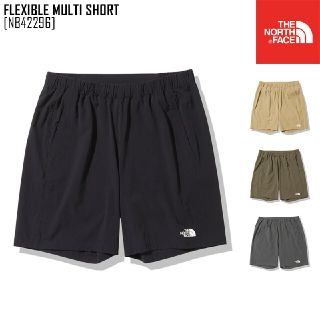 ザノースフェイス(THE NORTH FACE)のL ノースフェイス フレキシブルマルチショーツ NB42296 黒 K ブラック(ショートパンツ)