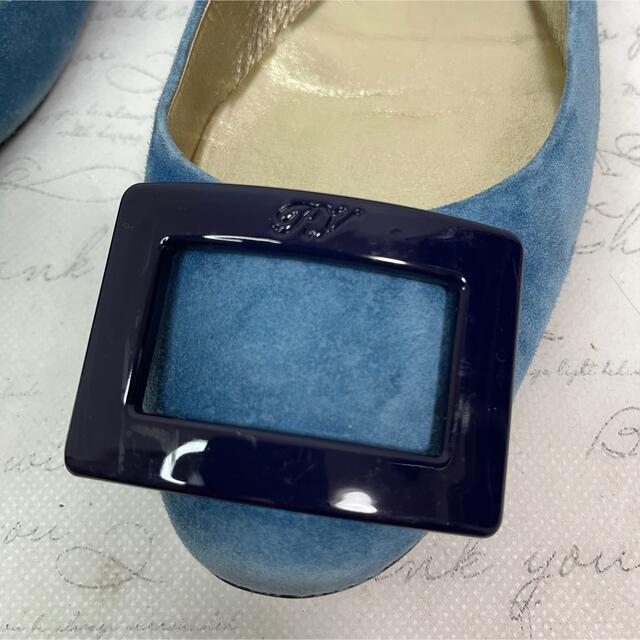 38 Roger Vivier ロジェ ヴィヴィエ フラット パンプス スエード | www