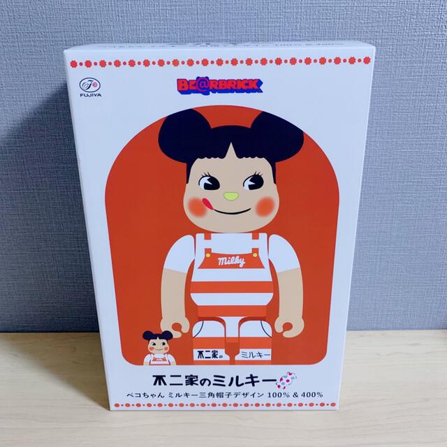 BE＠RBRICK ペコちゃん ミルキー三角帽子デザイン 1000％