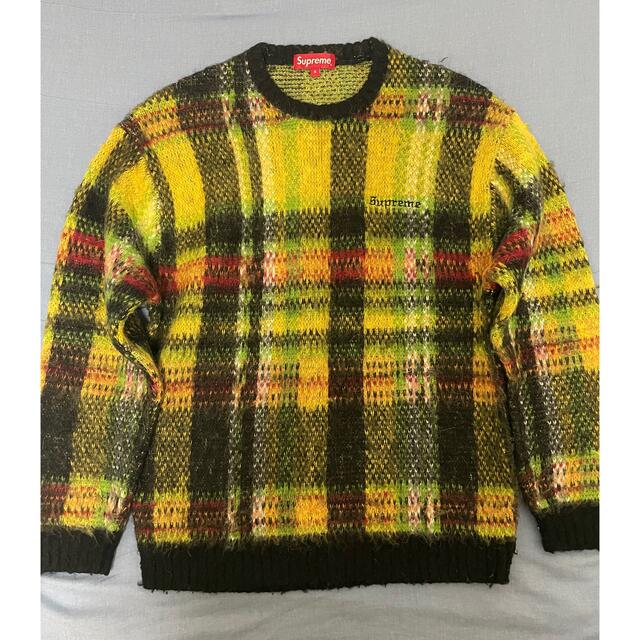 Supreme  brushed plaid sweater 1