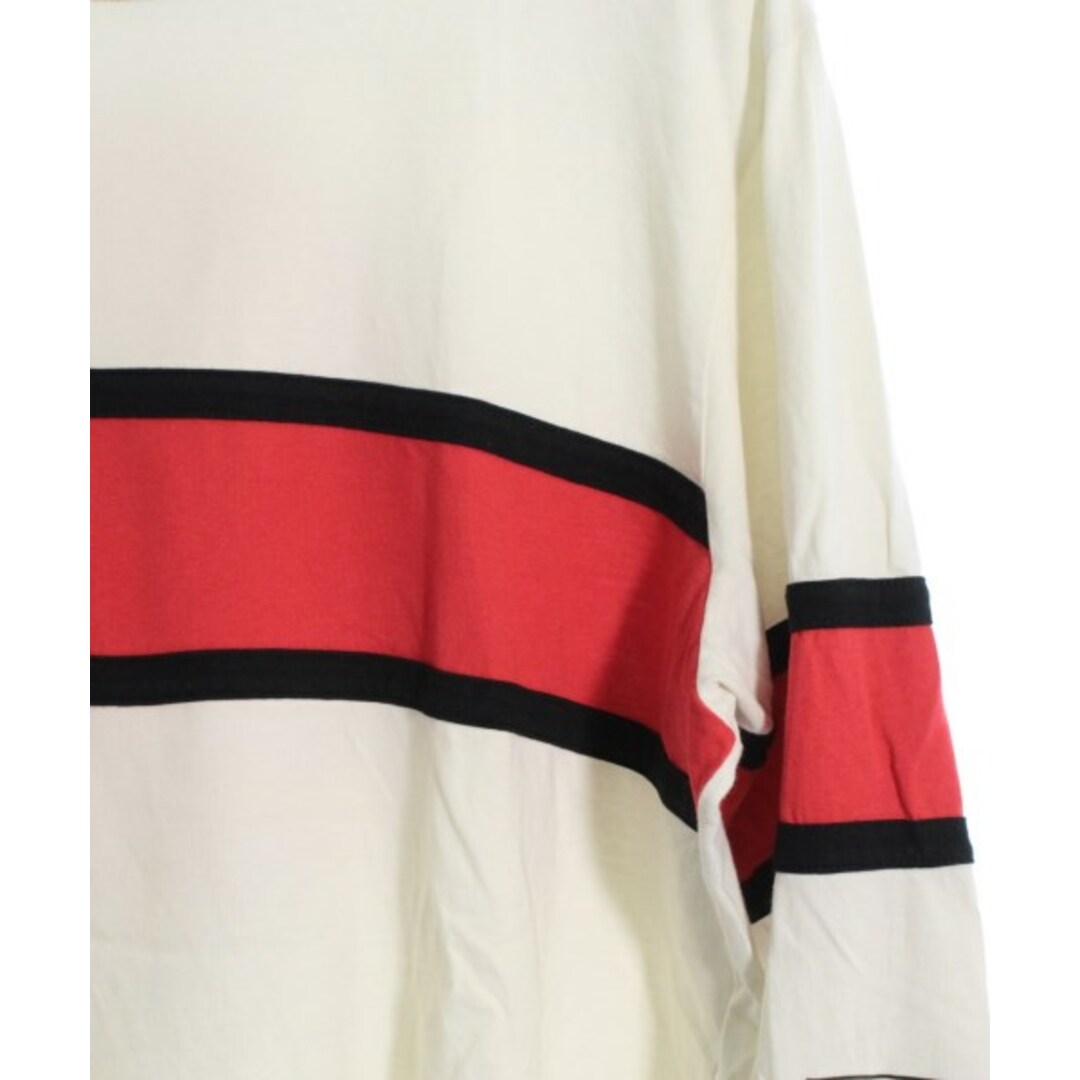 DIESEL ディーゼル Tシャツ・カットソー XL アイボリー系x赤x黒等 4