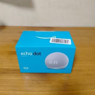 Echo Dot 第4世代 時計付き グレーシャーホワイト(その他)