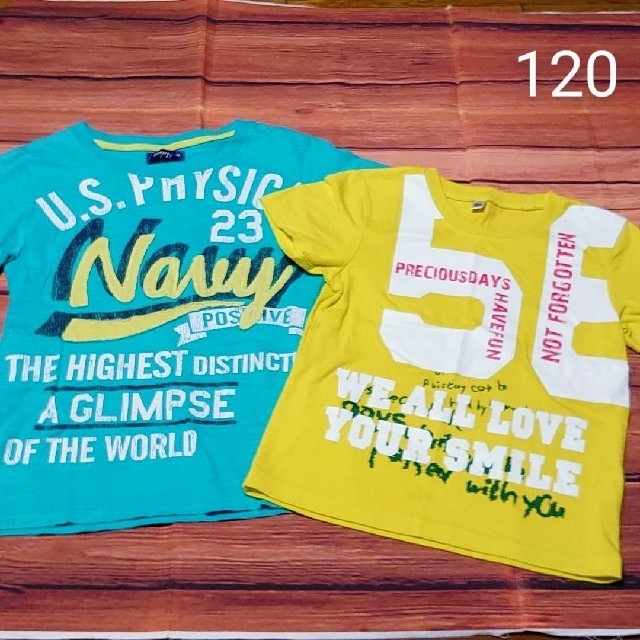 Old Navy(オールドネイビー)のオールドネイビー、西松屋　半袖Tシャツ2枚セット　120 キッズ/ベビー/マタニティのキッズ服男の子用(90cm~)(Tシャツ/カットソー)の商品写真