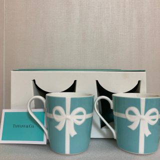 ティファニー(Tiffany & Co.)のtiffany ティファニー ブルーボックス リボン ペアマグ 新品未使用(グラス/カップ)