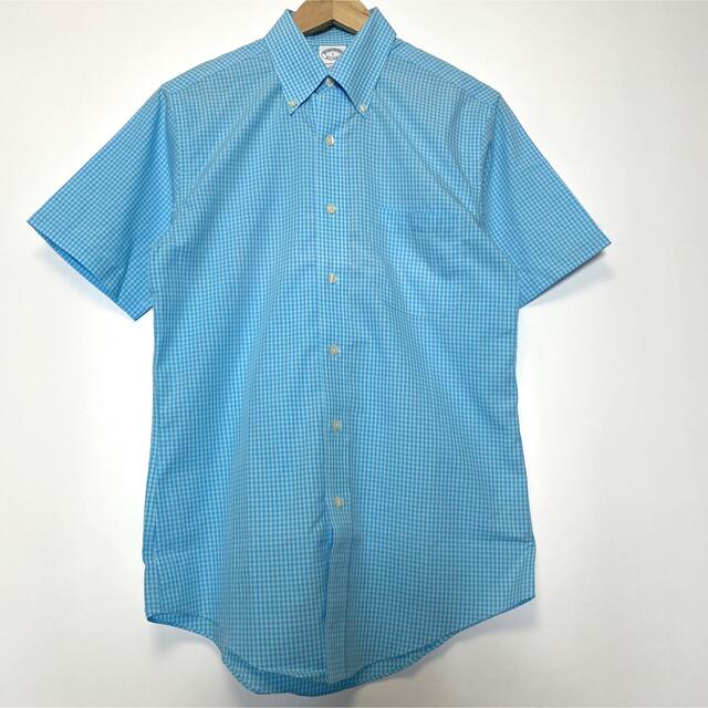 Brooks Brothers(ブルックスブラザース)のブルックスブラザーズ 半袖 ギンガムチェックシャツ S メンズのトップス(シャツ)の商品写真