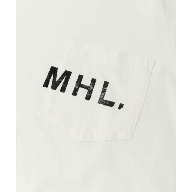 URBAN RESEARCH(アーバンリサーチ)のMHL.×URBAN RESEARCH別注ロゴプリントＴシャツ☆白☆Ｌ メンズのトップス(Tシャツ/カットソー(半袖/袖なし))の商品写真