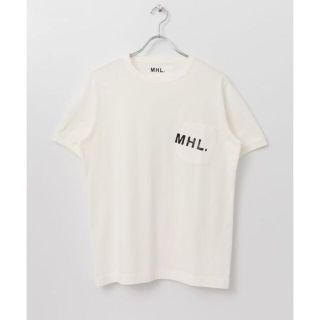 アーバンリサーチ(URBAN RESEARCH)のMHL.×URBAN RESEARCH別注ロゴプリントＴシャツ☆白☆Ｌ(Tシャツ/カットソー(半袖/袖なし))