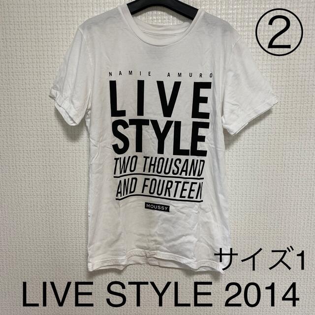 ② 安室奈美恵 LIVE STYLE 2014 ライブTシャツ ホワイト 白 1