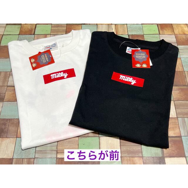 サンリオ(サンリオ)のペコちゃん　Tシャツ　M  バックプリント　白&黒　２枚セット メンズのトップス(Tシャツ/カットソー(半袖/袖なし))の商品写真