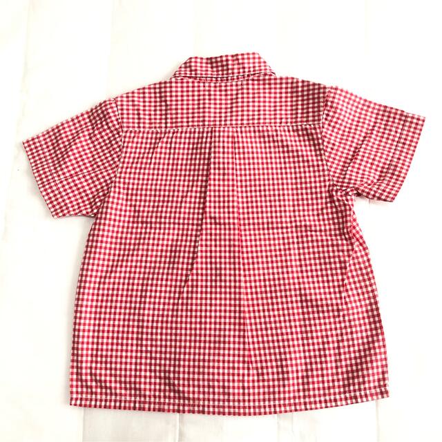 mikihouse(ミキハウス)のMIKIHOUSE‎⋆半袖チェックシャツ‎⋆80 キッズ/ベビー/マタニティのベビー服(~85cm)(シャツ/カットソー)の商品写真