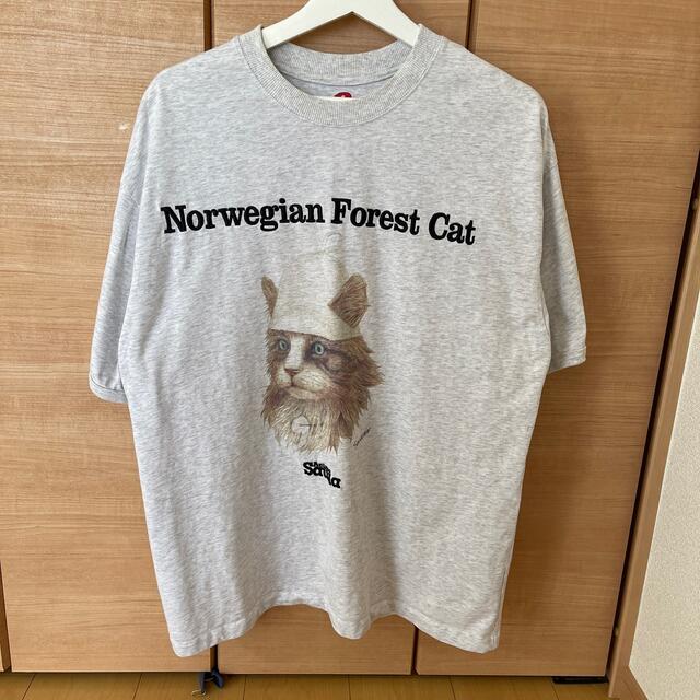 FREAK'S STORE(フリークスストア)のフリークスストア　SAUVENIR ノルウェーフォレスト　アニマル　猫　tシャツ レディースのトップス(Tシャツ(半袖/袖なし))の商品写真