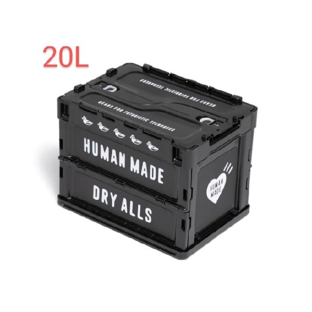 HUMAN MADE(ヒューマンメイド)の【ta23様用】HUMANMADE CONTAINER 20L BLACK×2 インテリア/住まい/日用品の収納家具(ケース/ボックス)の商品写真