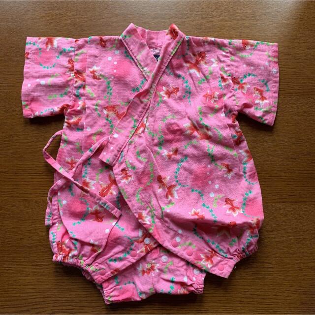 ベビー 甚平 女の子 金魚柄 80 ベビー服 甚平 女の子 80