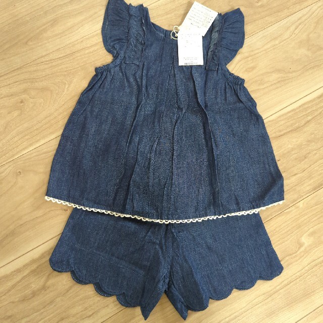 キムラタン(キムラタン)の新品タグ付♡セットアップ 90サイズ キッズ/ベビー/マタニティのキッズ服女の子用(90cm~)(Tシャツ/カットソー)の商品写真