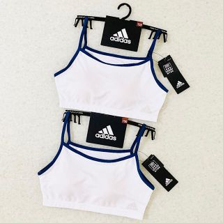 アディダス(adidas)の150 女の子 アディダス カップ付き  ハーフトップ　グンゼ　スポーツブラ2枚(下着)