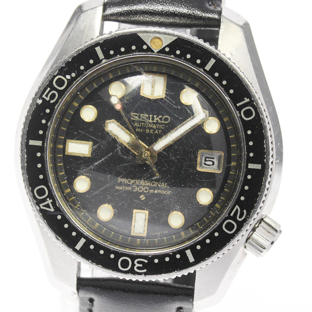 ☆訳あり【SEIKO】セイコー プロフェッショナル ダイバー 300ｍ 6159-7001 デイト 自動巻き メンズ 【2210】【ev20】