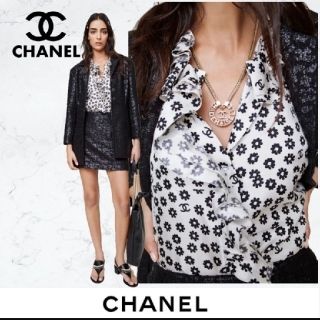 シャネル(CHANEL)のシャネル春夏プレコレクション2022♡ブラウス♡完売レア♡(シャツ/ブラウス(半袖/袖なし))